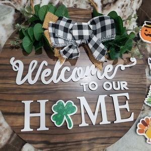 Welcome to our home sign